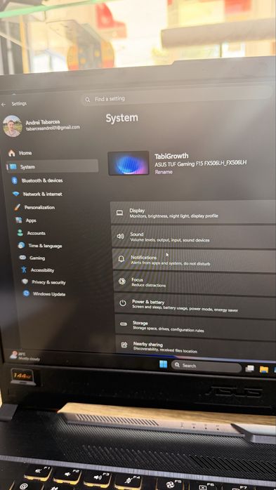ASUS TUF Gaming F15 | i5 | GTX 1650 | 16GB | SSD 1TB | 144Hz + Controller CADOU