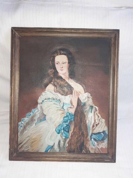 tablou pictura pe panza reproducere Winterhalter 39/49 cm