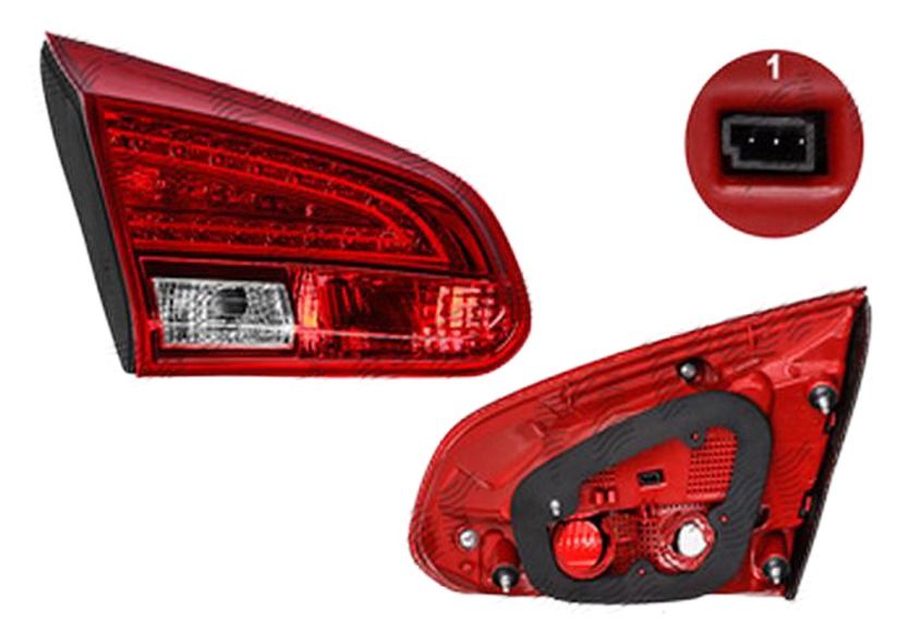 Stop, lampa spate KIA CEE'D (EU), 06.2012-12.2018, cu 5 usi, partea stanga/dreapta, interior; LED+P21W+W16W; fara soclu bec
