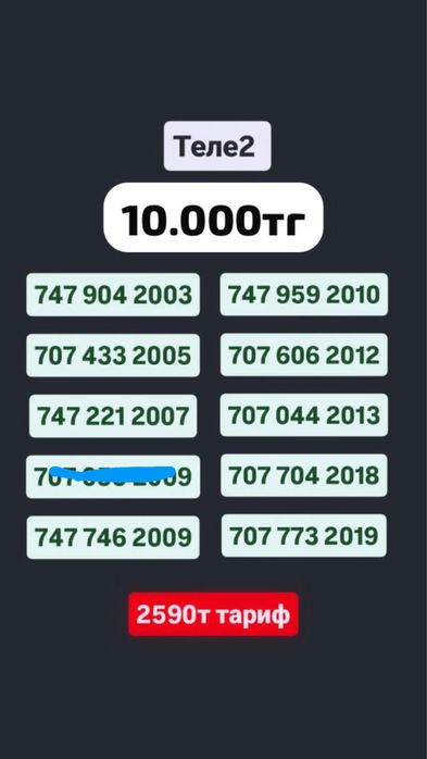 Продам красивые номера