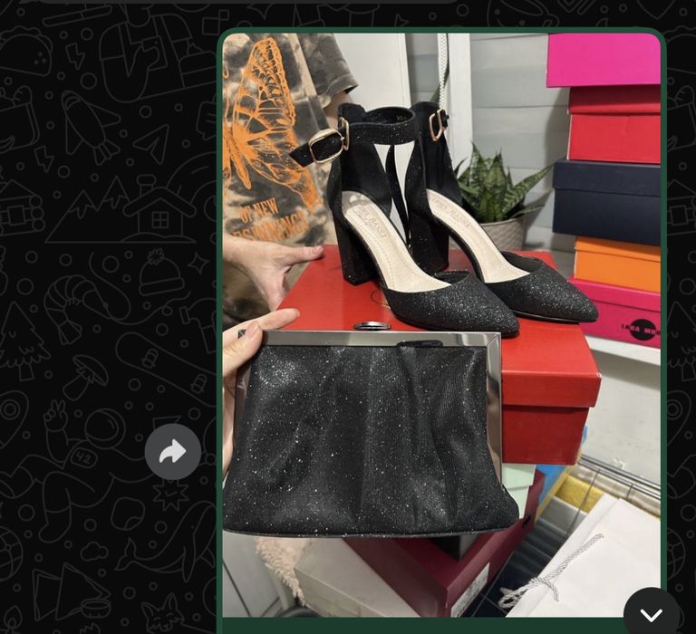 Туфли вечерние с сумочкой