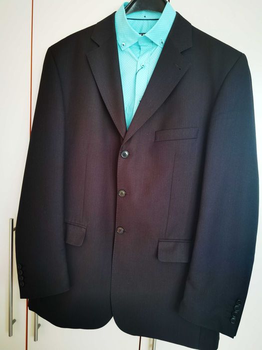 Мъжки костюм черен сако и панталон