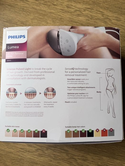 Фотоепилатор Philips Lumea IPL hair removal 8000