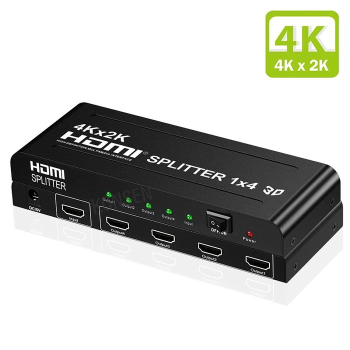 HDMI splitter 1x4 , 1х8 2К 4К формата