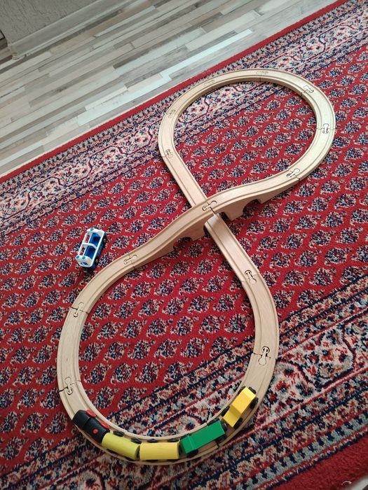 Jucării sine lemn cu trenuleț