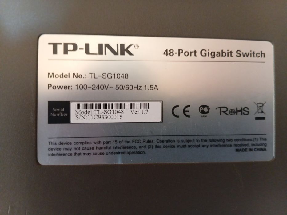 Комутатор TP-Link TL-SG1048