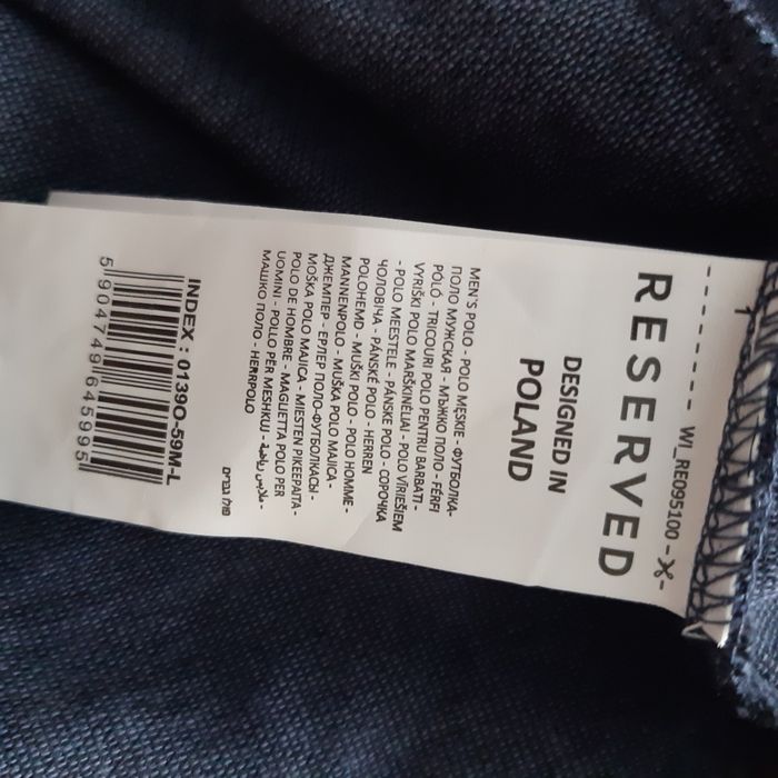 Tricou polo Reserved, marimea L , NOU !