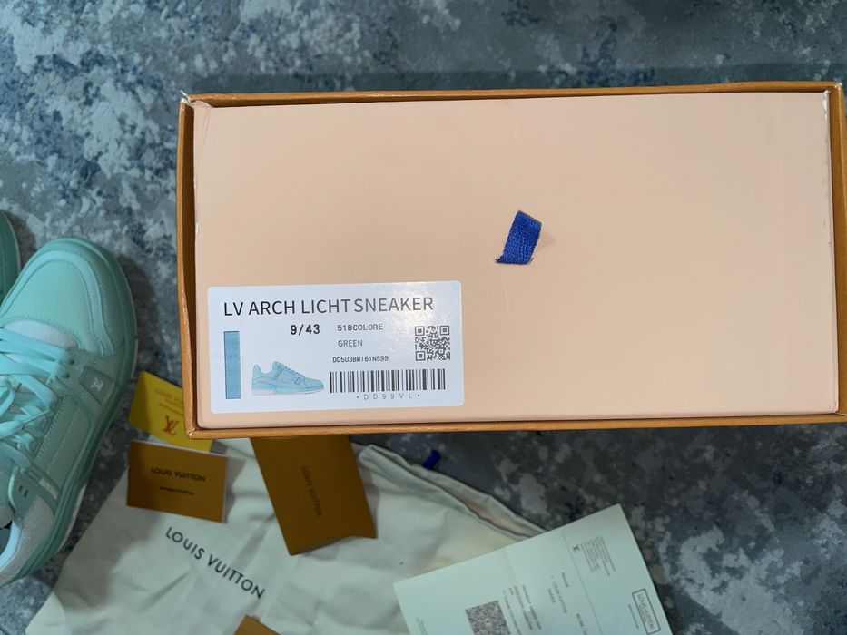 Louis Vuitton Trainer Green Mint White