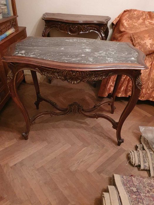 Vand mobila salon Louis XV, dulap și scrin Biedermeier Sibiu