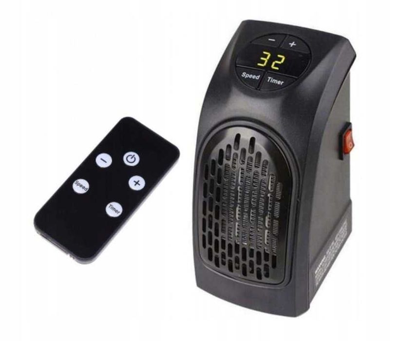 Икономична Вентилаторна Отоплителна Печка Духалка с Дистанционно 400W