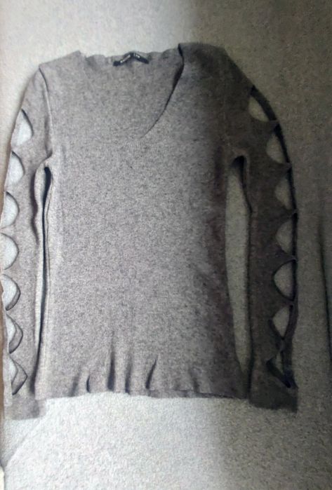 Сива блуза есен-зима