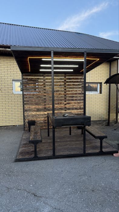 Беседка с мангалом