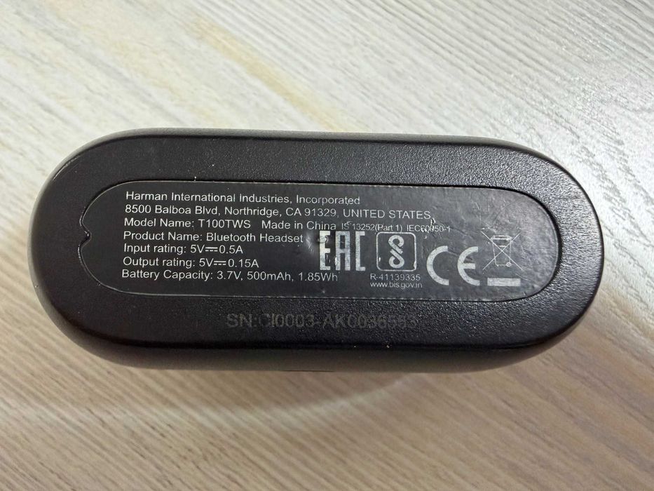 Наушники JBL T100 TWS