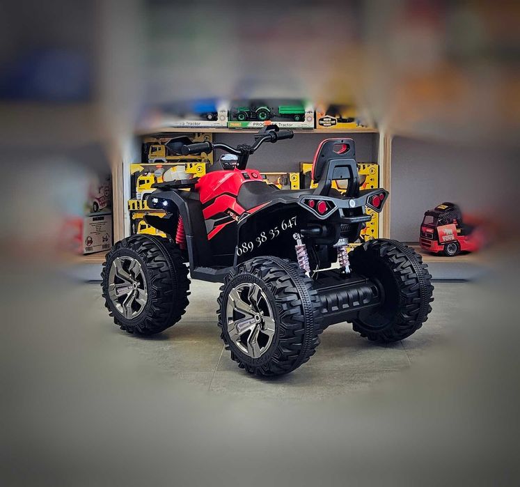 ТОП ЦЕНА! НОВО! Детско акумулаторно ATV Majestic RED с 12V батерия,USB