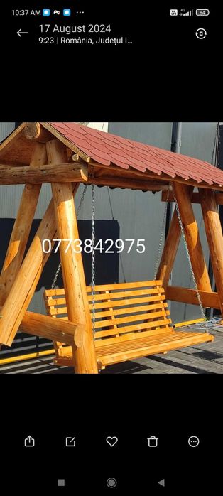 Leagan/Balansoar gradina lemn masiv