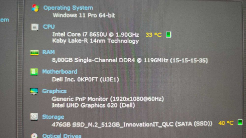 laptop Dell Latitude 7490 i7-8650U