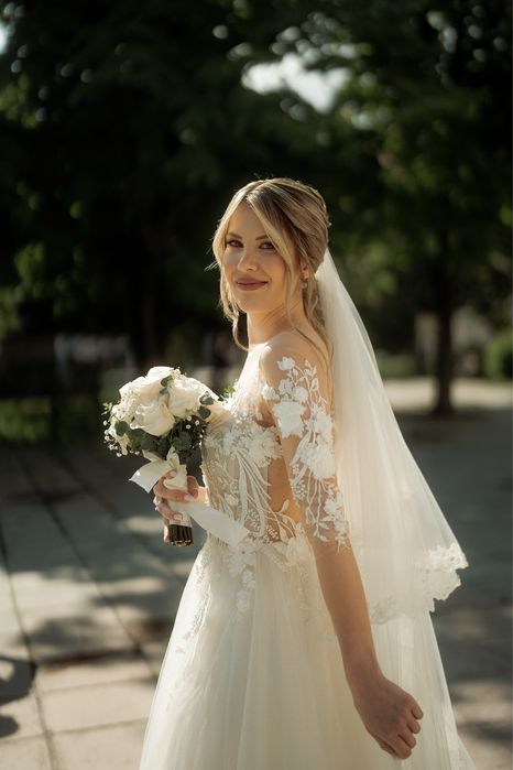 Сватбен воал от италиански плат