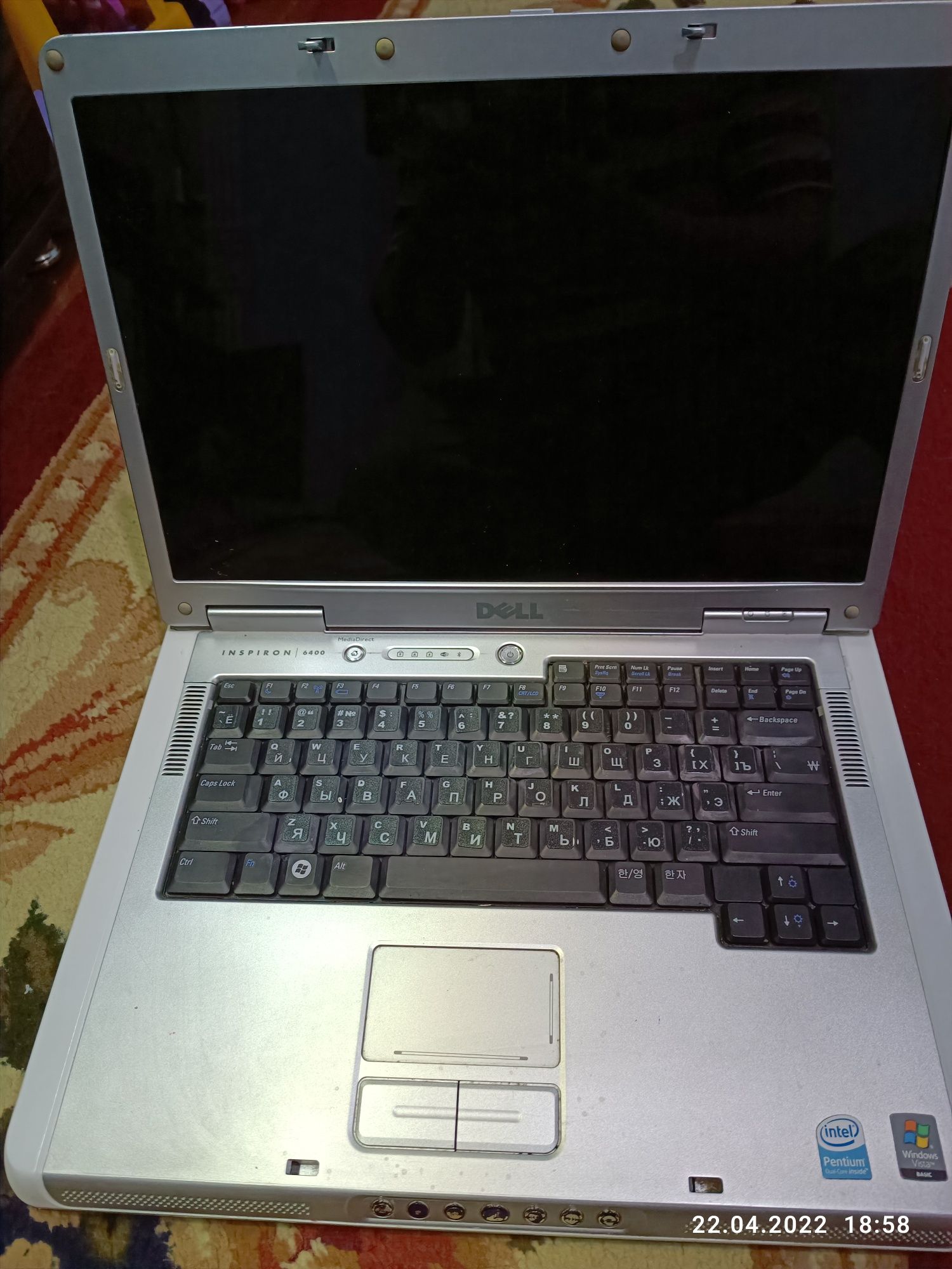 Dell Inspiron 6400 Pentium Dual Core только на запчасть 250 000 сум Ноутбуки Самарканд на Olx 0801