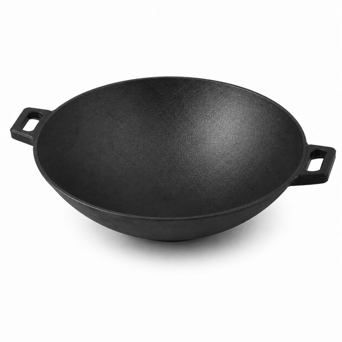 Wok mic din fontă Newalor, 31 cm
