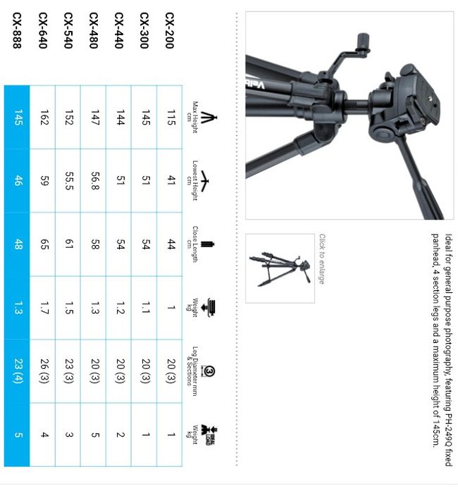 Trepied Velbon EX 888
