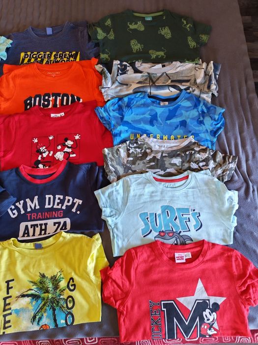 Lot mare tricouri băiat mărimea 116 impecabile