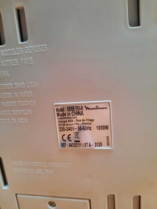 Friteuza Moulinex Super Uno F51-R cu un mic defect