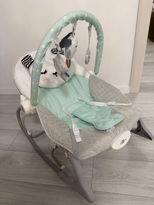 Balansoar 3 in 1, cu vibratii calmante, pentru bebelusi 0-18 kg,