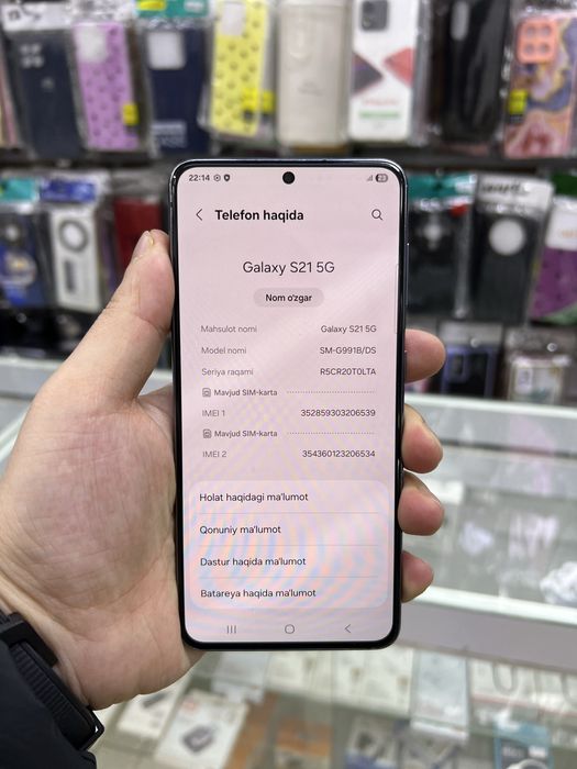 Samsung Galaxy S21 5G 8/256G Black Duos idealni sastayana