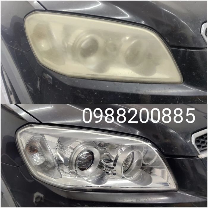 Професионално полиране на фарове. Работим и уикенда.