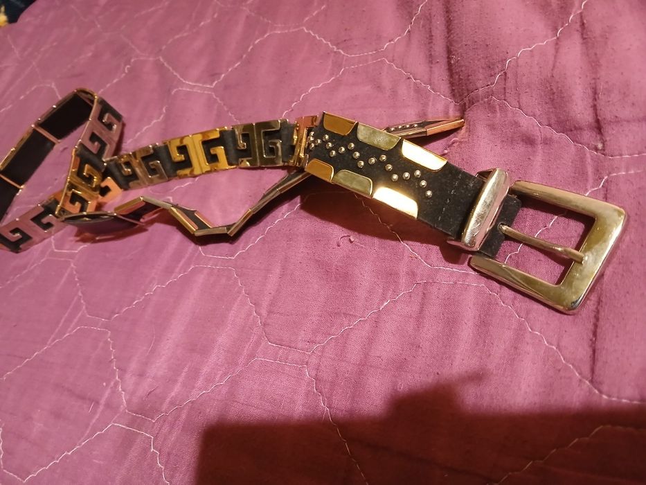 Дамски колан Марков кожа и метал