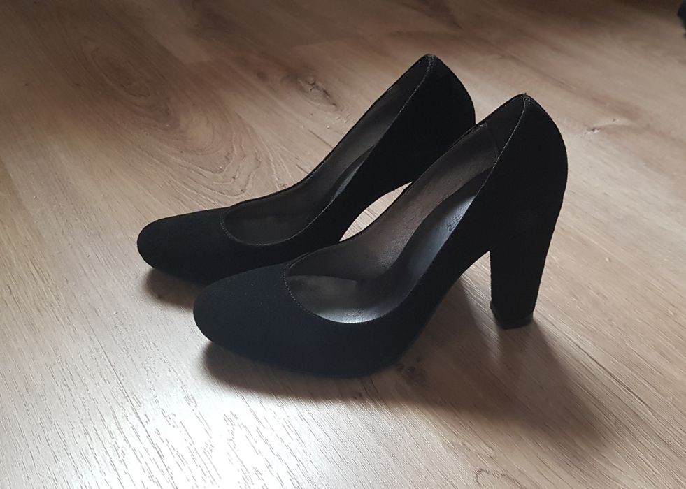 Pantofi cu toc piele naturală, mărimea 35