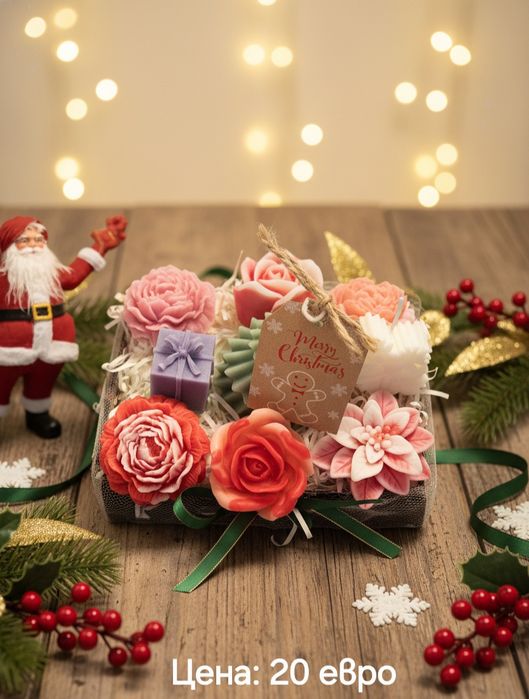 Ароматни цветя от соев и пчелен восък