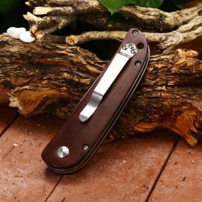 Briceag cu maner din lemn –Liner lock