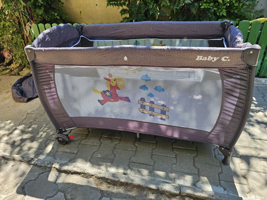 Pătuț (țarc) copil pliabil + saltea