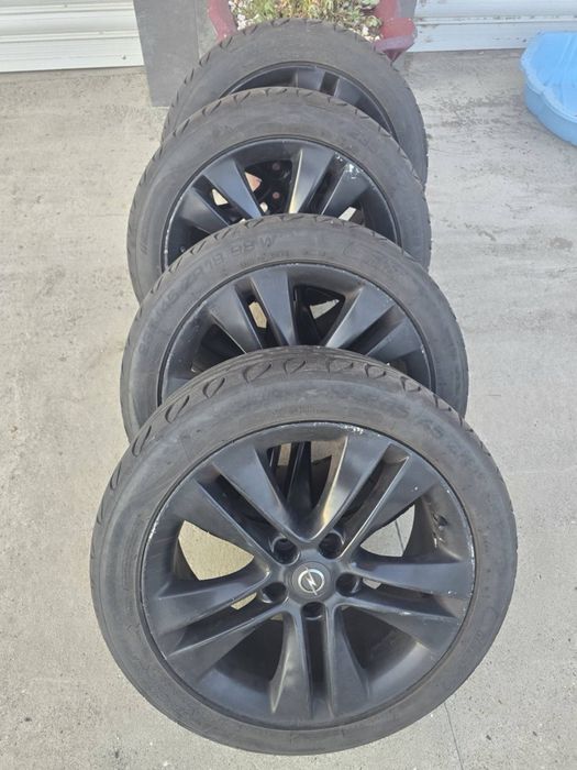 Оригинални лети джанти 18" 5x115 за Opel с летни гуми Riken 235/45 ZR18