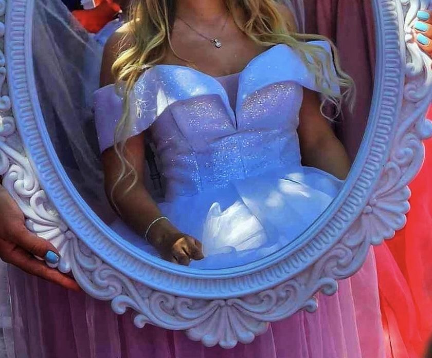 Vand rochie alba de mireasa S