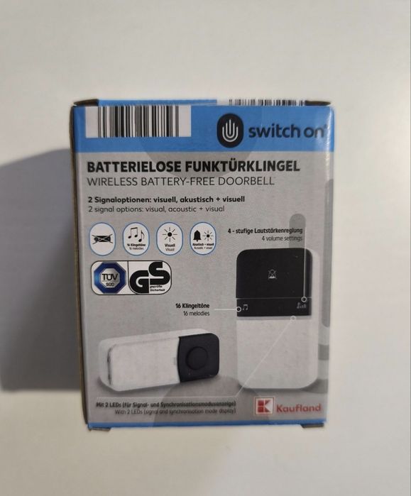 Sonerie wireless, fara baterii. NOU
