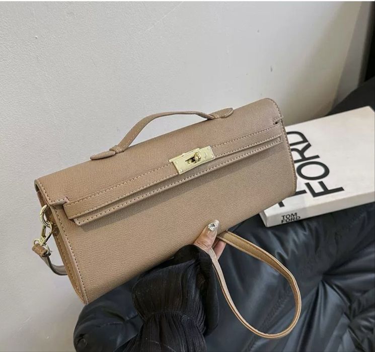 клатч из искусственной кожи