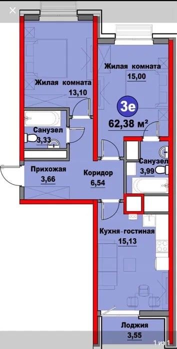 Сой Буйи Mirad Building, 3-х комнатная квартира.