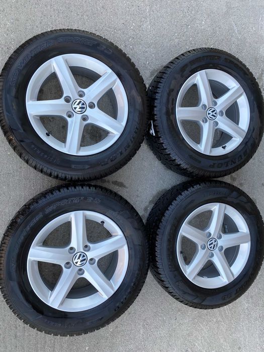 Jante originale VW (Volkswagen) pe 16 cu anvelope de iarna "ASPEN"