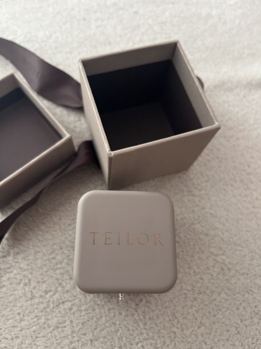 Inel aur alb cu diamant Teilor 18 k