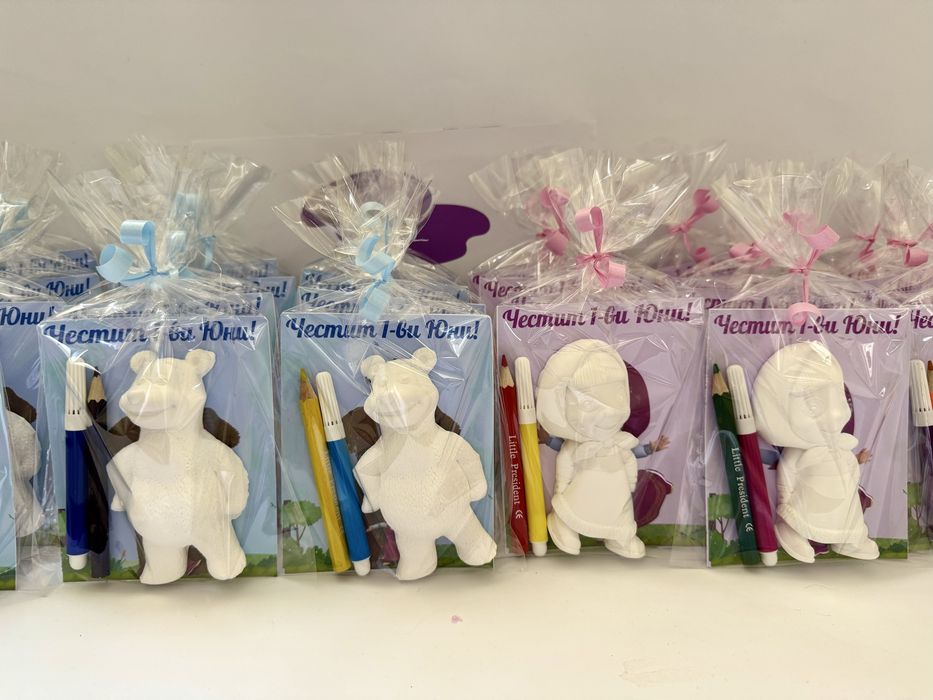 Подаръчета за детска градина, парти или училище - гипсови фигурки