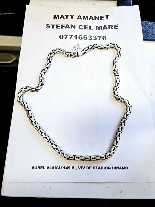 Vand lantic din argint 925 90.62 g cod 633