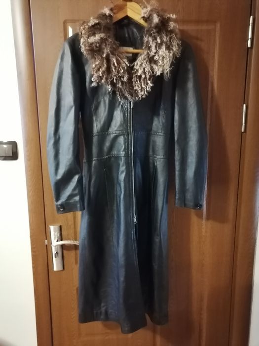 Кожено манто висококачествена изкуствена кожа размер S