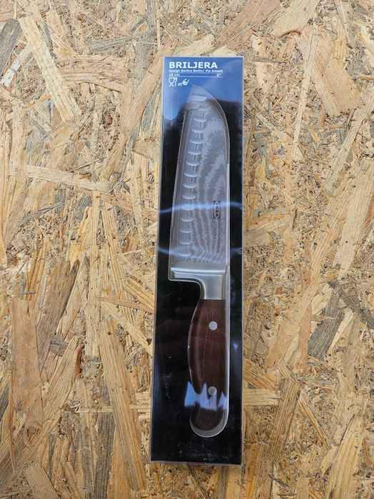 Ikea Briljera Cutit legume Santoku din Otel de Damasc cu miez de VG10,