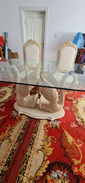 Set Mese lebede + masa machiaj cu oglinda