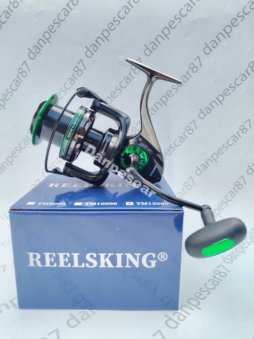 Mulineta Crap REELSKING TM12000 cu tambur long-cast  0,40mm/510m