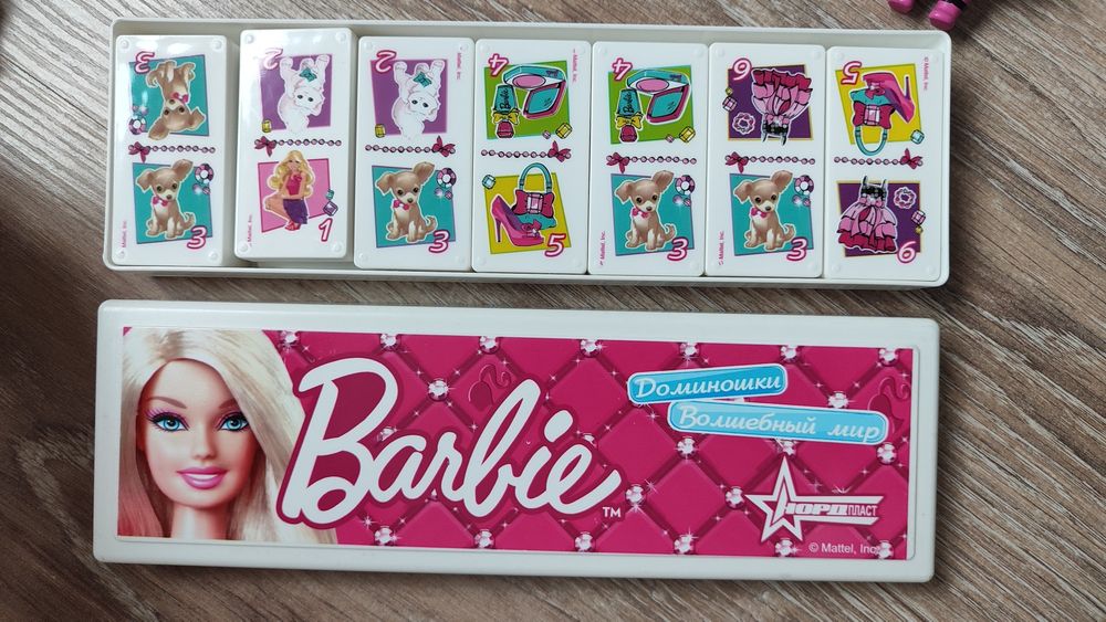 Счетные материалы домино, игрушки и пазл