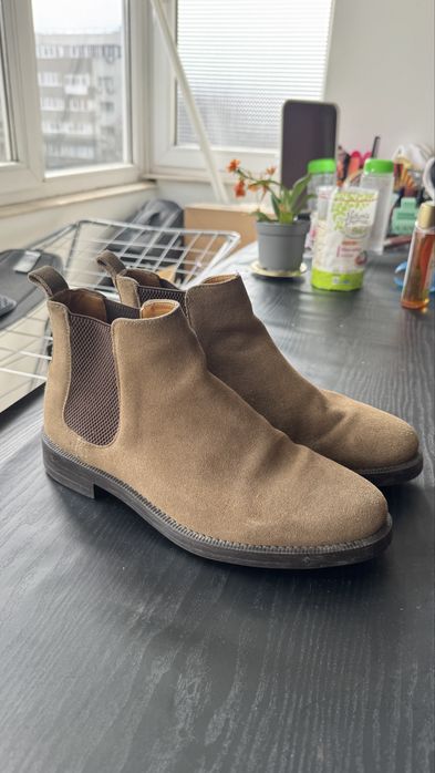 Ghete Chelsea Zara mărimea 40, bej/camel, stare bună