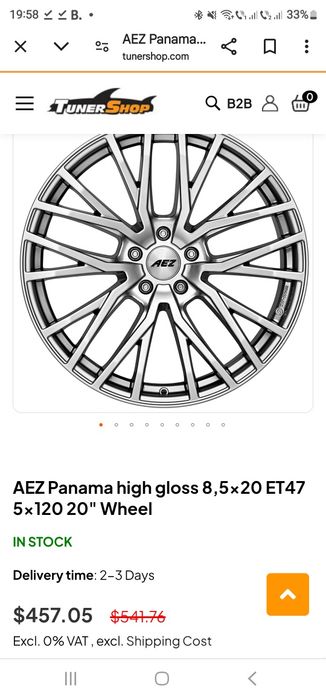 Jante Aliaj AEZ R20 5X112 ET47 VW / Audi Skoda Seat Mercedes